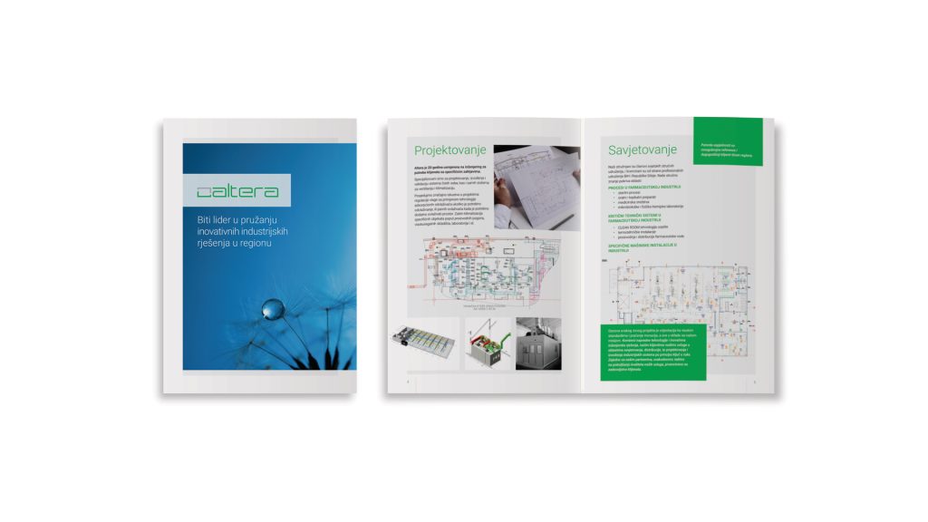 Altera – industrijski katalog sa prikazom projektovanja i savjetovanja, tehničkim nacrtima i inženjerskim rješenjima.